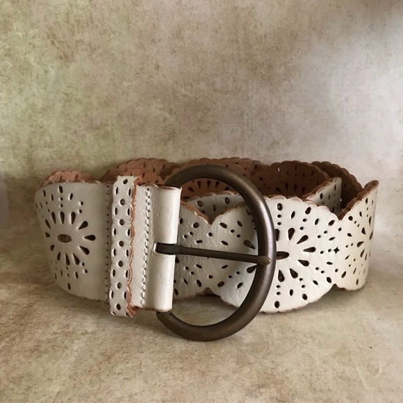 Fossil Genuine Leather Perforated Belt